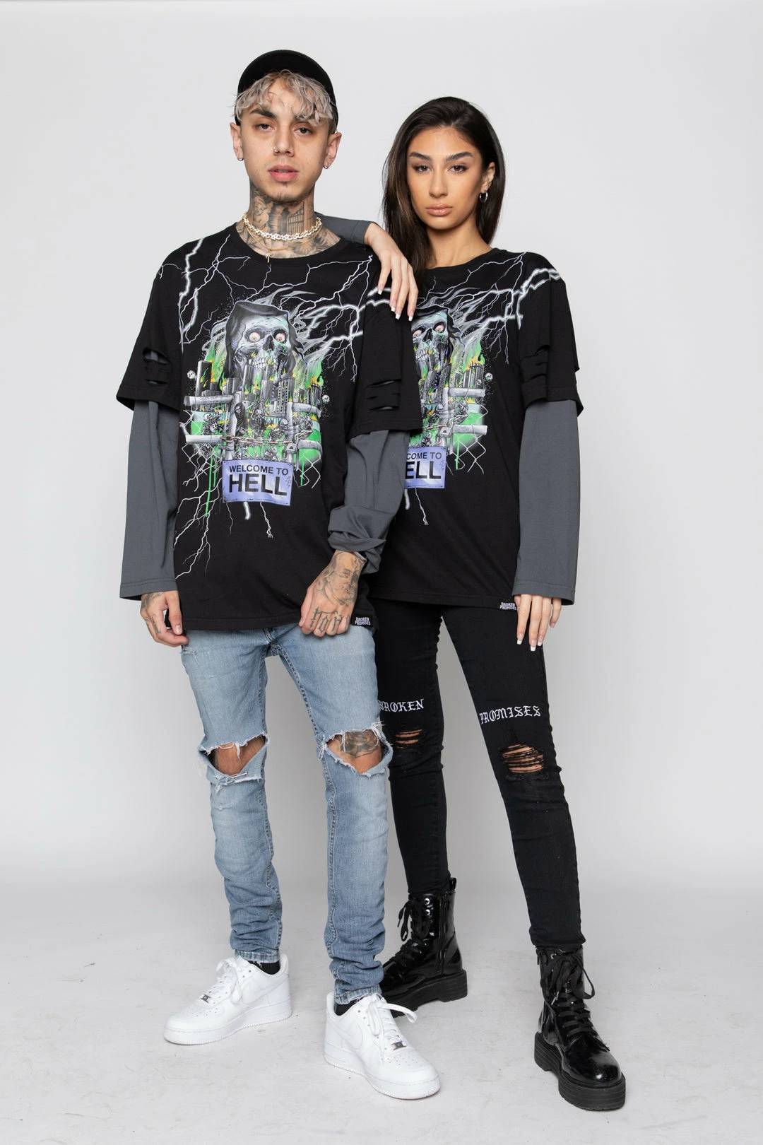 BROKEN PROMISES Gates Of Hell Stacked L/S Tee 15 BROKEN PROMISES Gates Of Hell Stacked L/S Tee