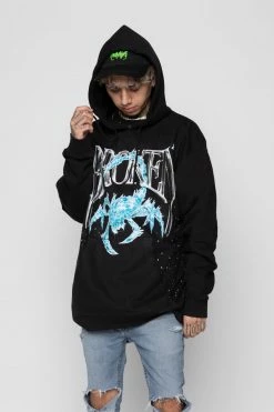 CASH Hoodies Days Are Cold Paint Spatter Hoodie
