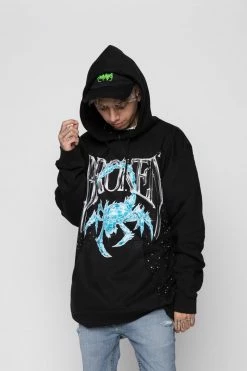 CASH Hoodies Days Are Cold Paint Spatter Hoodie