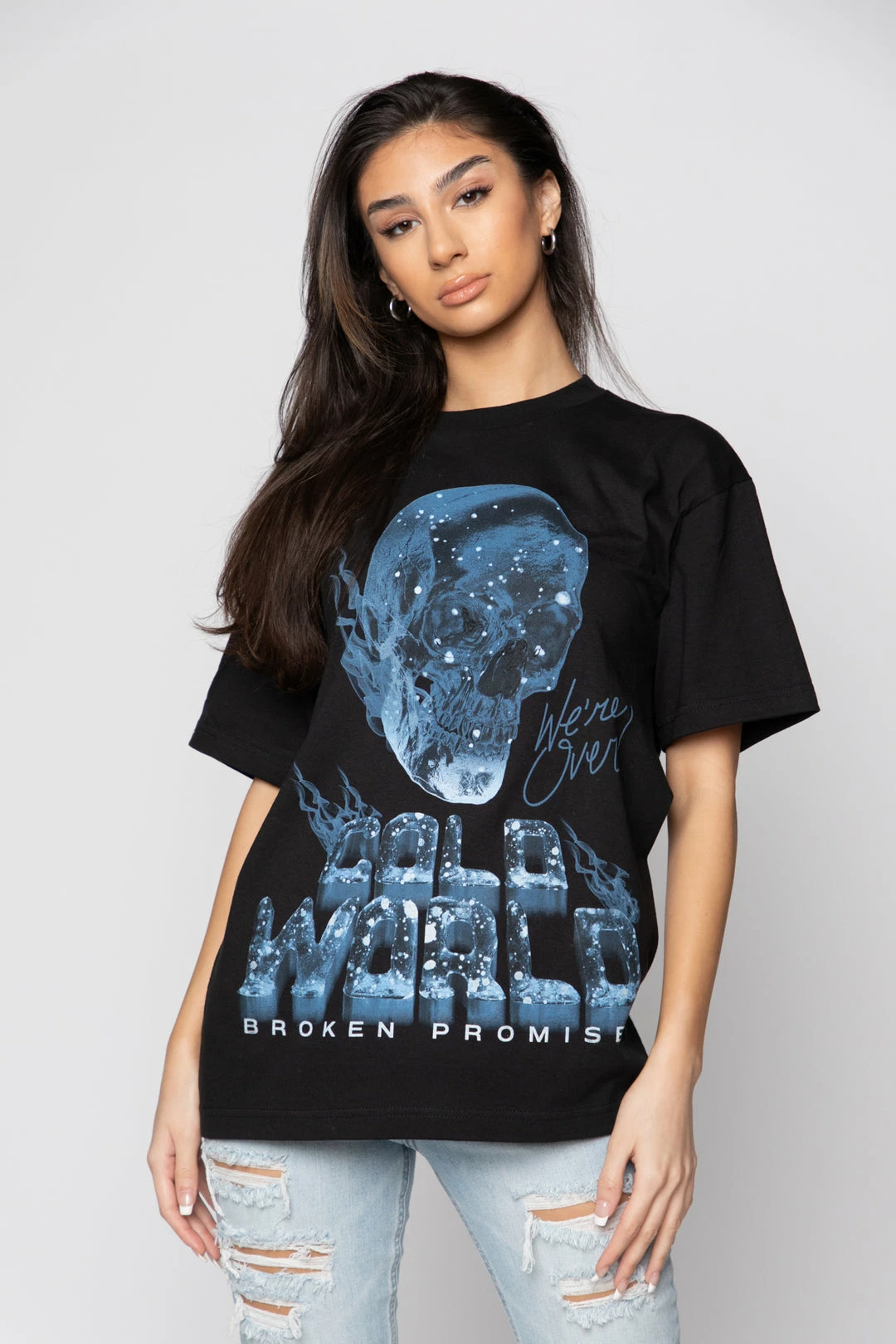 BROKEN PROMISES Shirts Cold World Tee Black 3 BROKEN PROMISES Shirts Cold World Tee Black