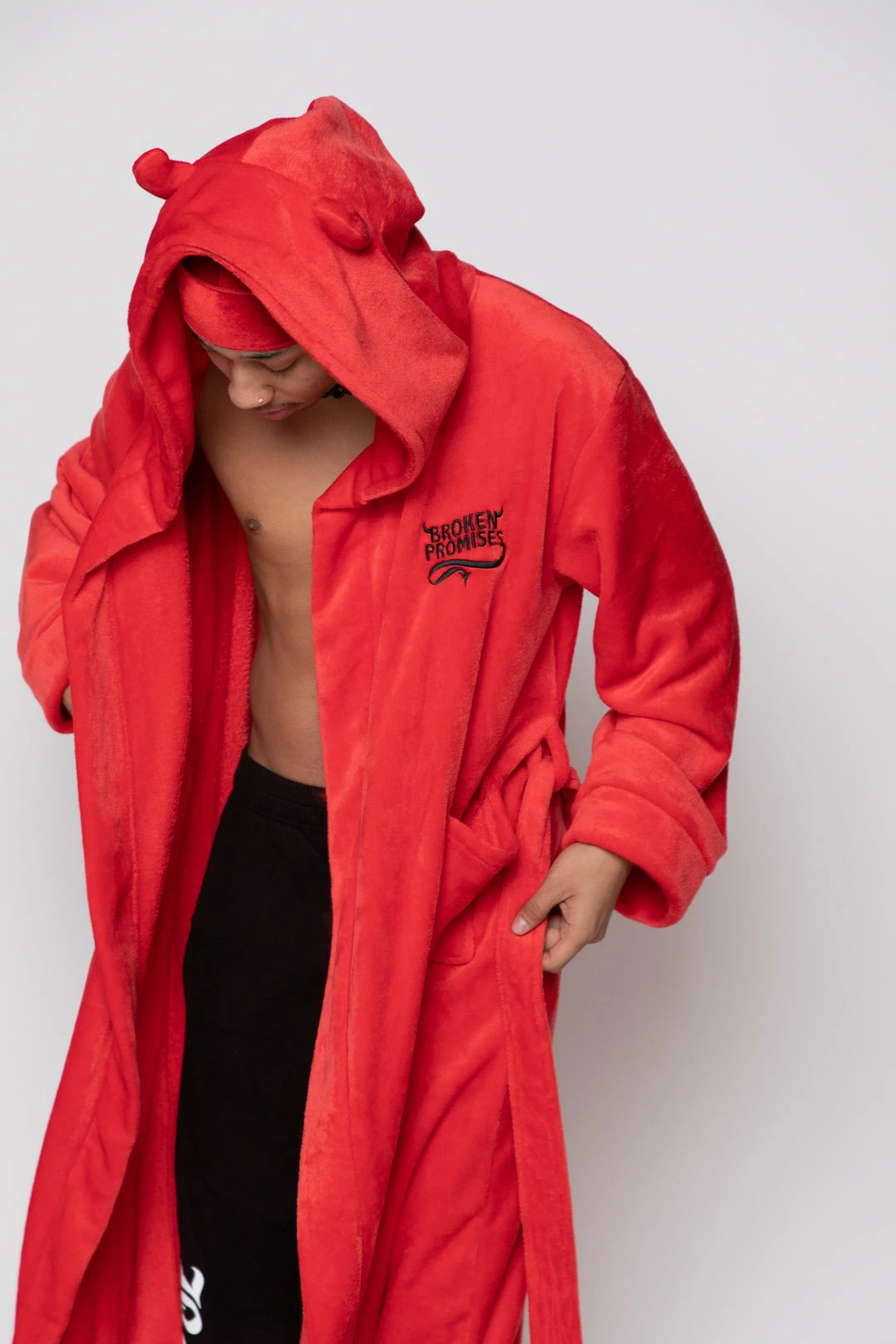 BROKEN PROMISES Devil Horn Robe Red Horn Hoodies 6 BROKEN PROMISES Devil Horn Robe Red Horn Hoodies