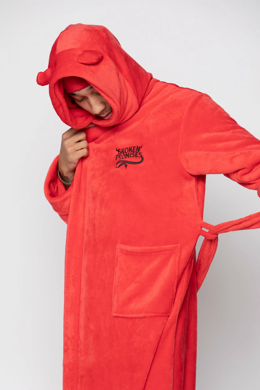 BROKEN PROMISES Devil Horn Robe Red Horn Hoodies 8 BROKEN PROMISES Devil Horn Robe Red Horn Hoodies