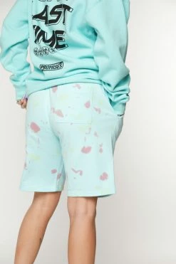 BROKEN PROMISES Delirious Tie Dye Fleece Shorts Bottoms 21 BROKEN PROMISES Delirious Tie Dye Fleece Shorts Bottoms