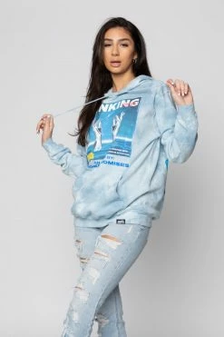 BROKEN PROMISES Sinking Feeling Tie Dye Hoodie Hoodies