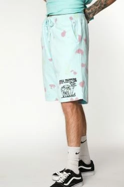BROKEN PROMISES Delirious Tie Dye Fleece Shorts Bottoms 16 BROKEN PROMISES Delirious Tie Dye Fleece Shorts Bottoms