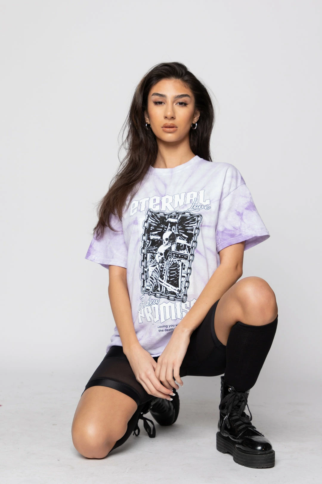 BROKEN PROMISES Eternal Love Tie Dye Tee Purple 8 BROKEN PROMISES Eternal Love Tie Dye Tee Purple