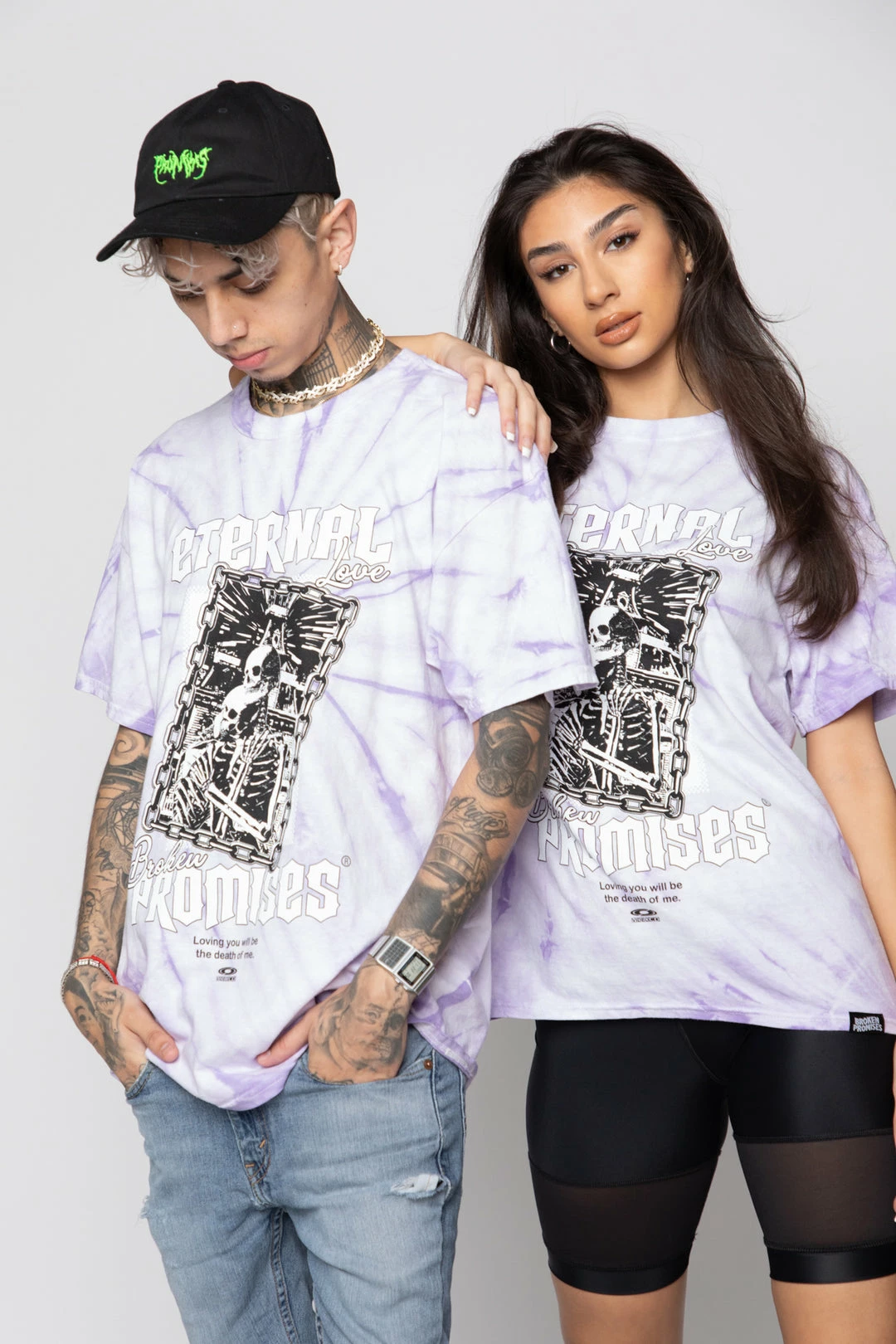 BROKEN PROMISES Eternal Love Tie Dye Tee Purple 3 BROKEN PROMISES Eternal Love Tie Dye Tee Purple