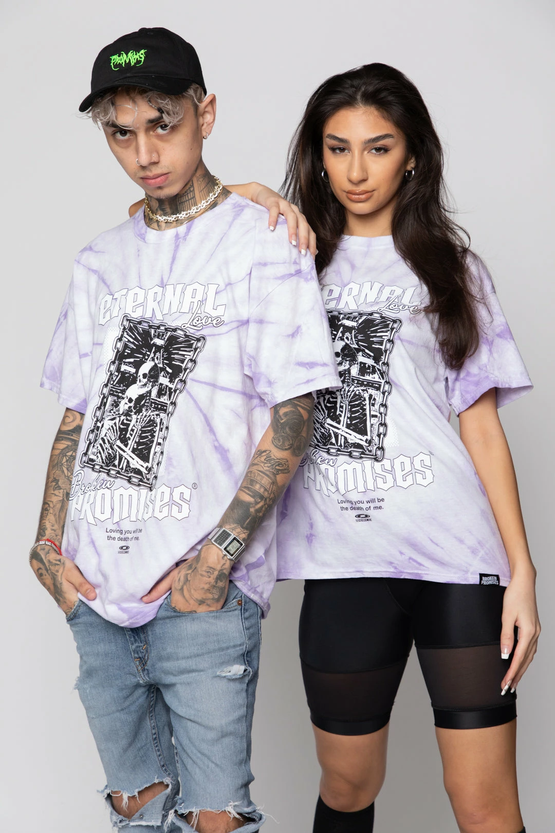 BROKEN PROMISES Eternal Love Tie Dye Tee Purple 9 BROKEN PROMISES Eternal Love Tie Dye Tee Purple