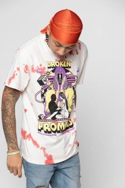BROKEN PROMISES Fantasy & Reality SST White Shirts