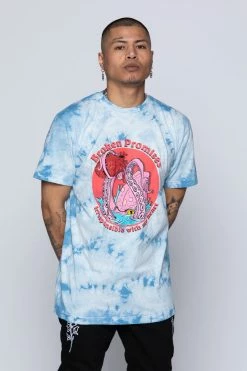 BROKEN PROMISES Shirts Splash Zone Tee Blue