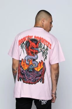 BROKEN PROMISES Worst In Me Tee Pink
