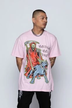 BROKEN PROMISES Worst In Me Tee Pink