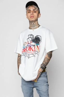 BROKEN PROMISES Shirts Pillow Talk SST White