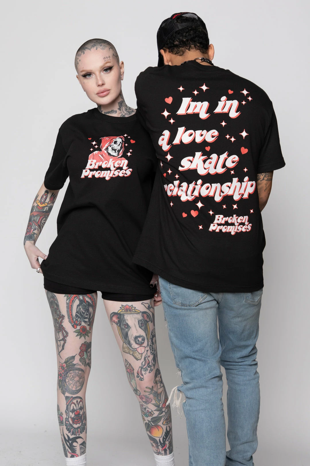 BROKEN PROMISES Love Skate SST Black Shirts 3 BROKEN PROMISES Love Skate SST Black Shirts