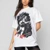 BROKEN PROMISES Roll With Me Tee White