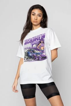 BROKEN PROMISES Drifting Tee White