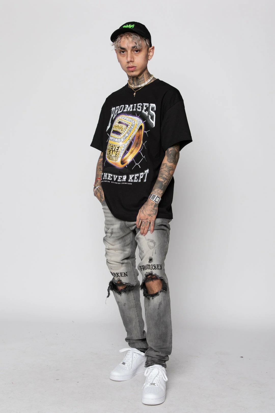 BROKEN PROMISES Shirts Champion Ring Tee Black 9 BROKEN PROMISES Shirts Champion Ring Tee Black