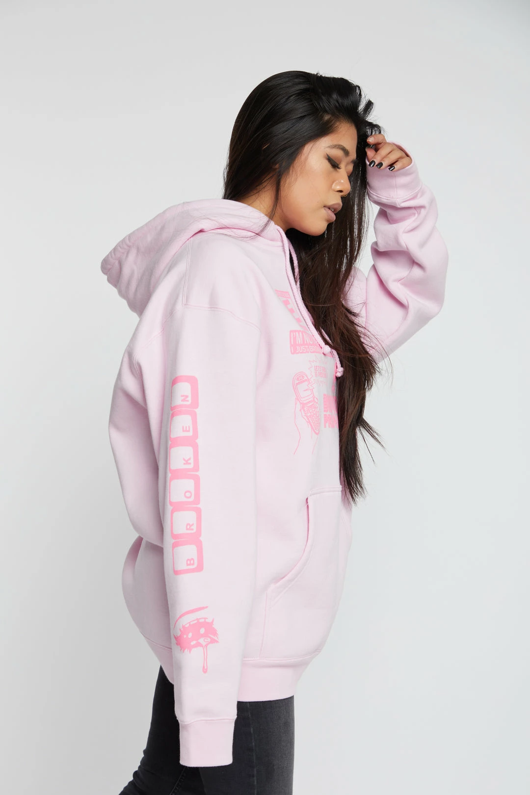 BROKEN PROMISES Don't Play Games Hoodie Pink Hoodies 12 BROKEN PROMISES Don't Play Games Hoodie Pink Hoodies