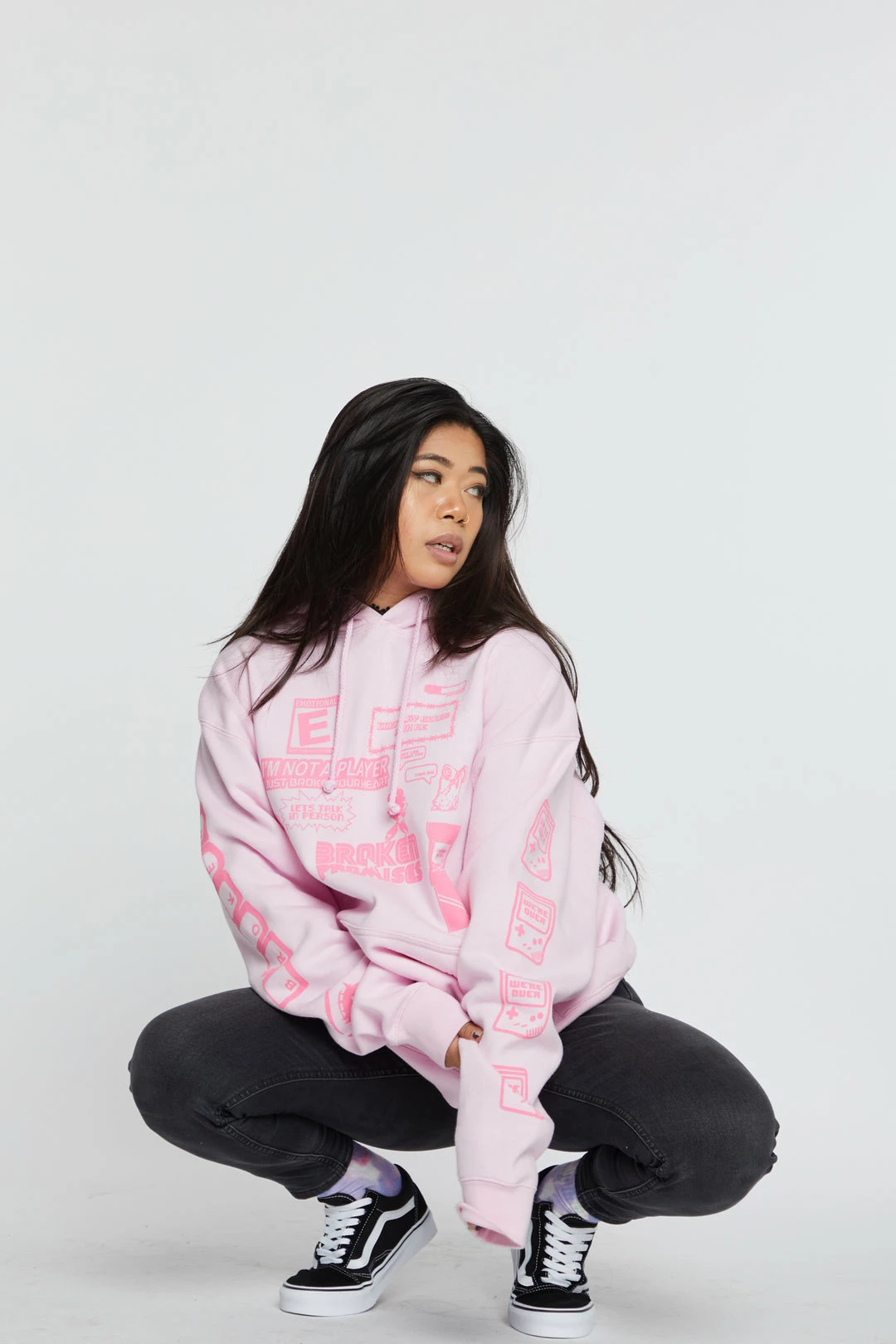 BROKEN PROMISES Don't Play Games Hoodie Pink Hoodies 13 BROKEN PROMISES Don't Play Games Hoodie Pink Hoodies