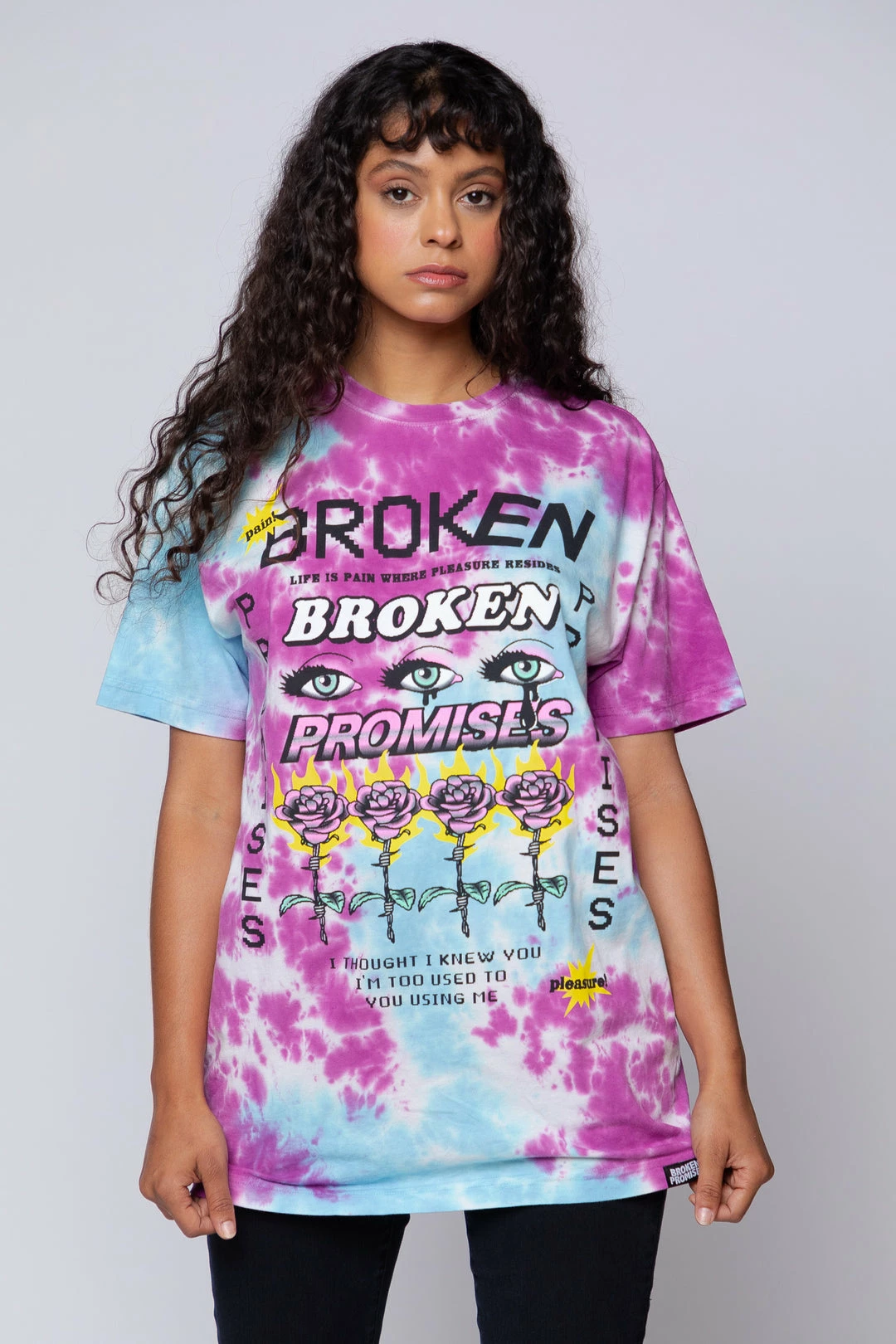 BROKEN PROMISES Pleasure Resides Tie Dye Tee 7 BROKEN PROMISES Pleasure Resides Tie Dye Tee