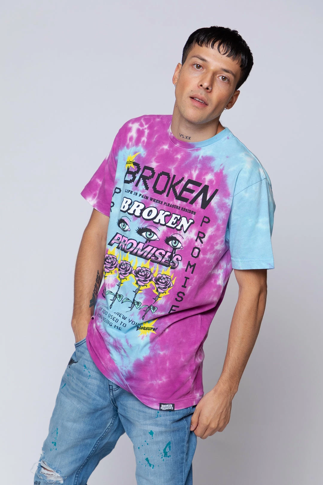 BROKEN PROMISES Pleasure Resides Tie Dye Tee 6 BROKEN PROMISES Pleasure Resides Tie Dye Tee