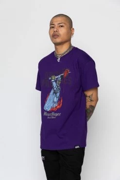 BROKEN PROMISES Shirts Heart Slayer Tee Purple