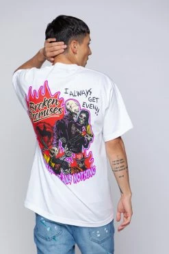 BROKEN PROMISES Shirts Get Even Tee White