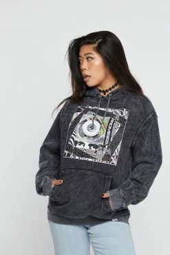 CASH Paranoia Acid Washed Hoodie Hoodies