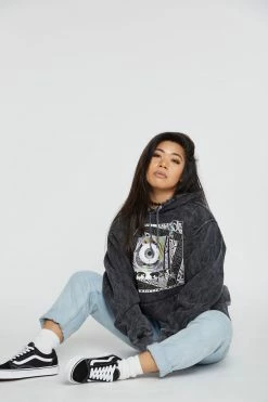 CASH Paranoia Acid Washed Hoodie Hoodies