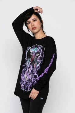 BROKEN PROMISES Scare Myself L/S Black Shirts