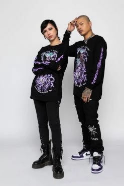 BROKEN PROMISES Scare Myself L/S Black Shirts