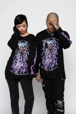 BROKEN PROMISES Scare Myself L/S Black Shirts