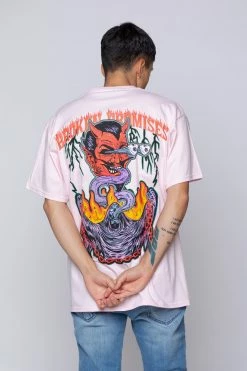 BROKEN PROMISES Worst In Me Tee Pink