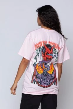 BROKEN PROMISES Worst In Me Tee Pink