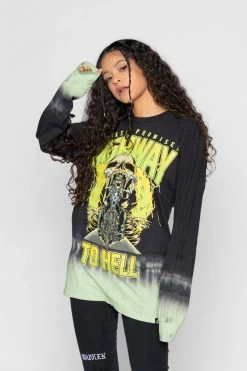 CASH Highway To Hell Tie Dye L/S