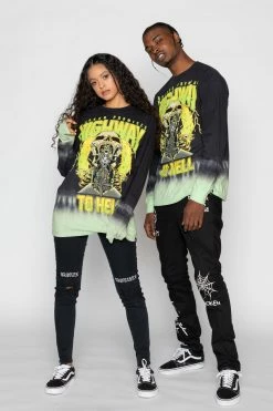CASH Highway To Hell Tie Dye L/S