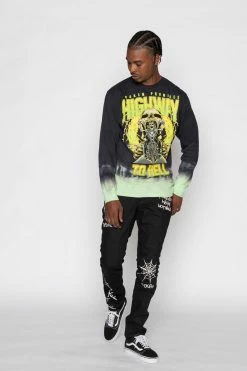 CASH Highway To Hell Tie Dye L/S