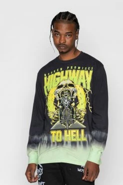 CASH Highway To Hell Tie Dye L/S