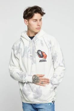BROKEN PROMISES Hoodies Lucky Lucifer Tie Dye Hoodie Grey
