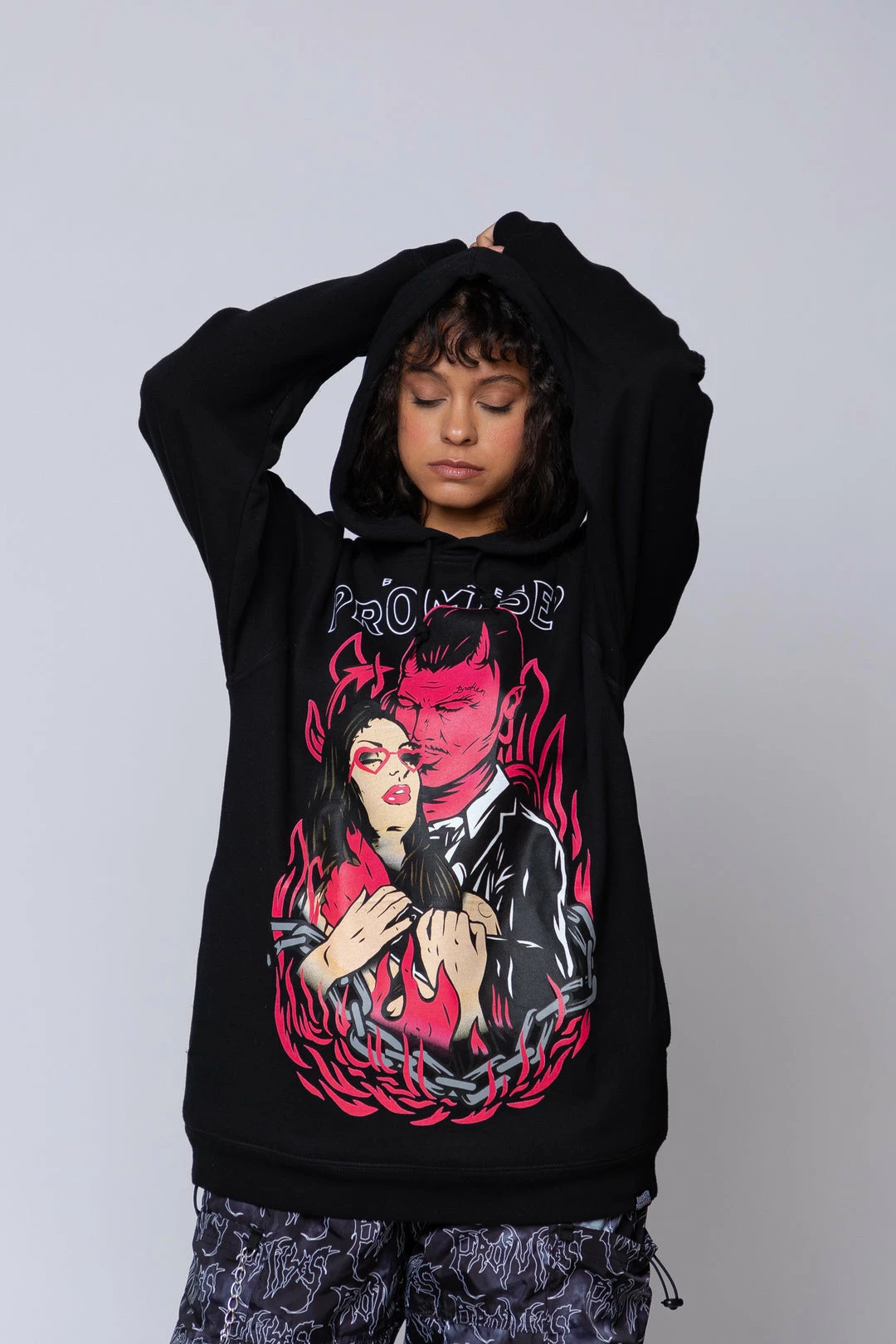 BROKEN PROMISES Hoodies Devils Kiss Hoodie Black 9 BROKEN PROMISES Hoodies Devils Kiss Hoodie Black