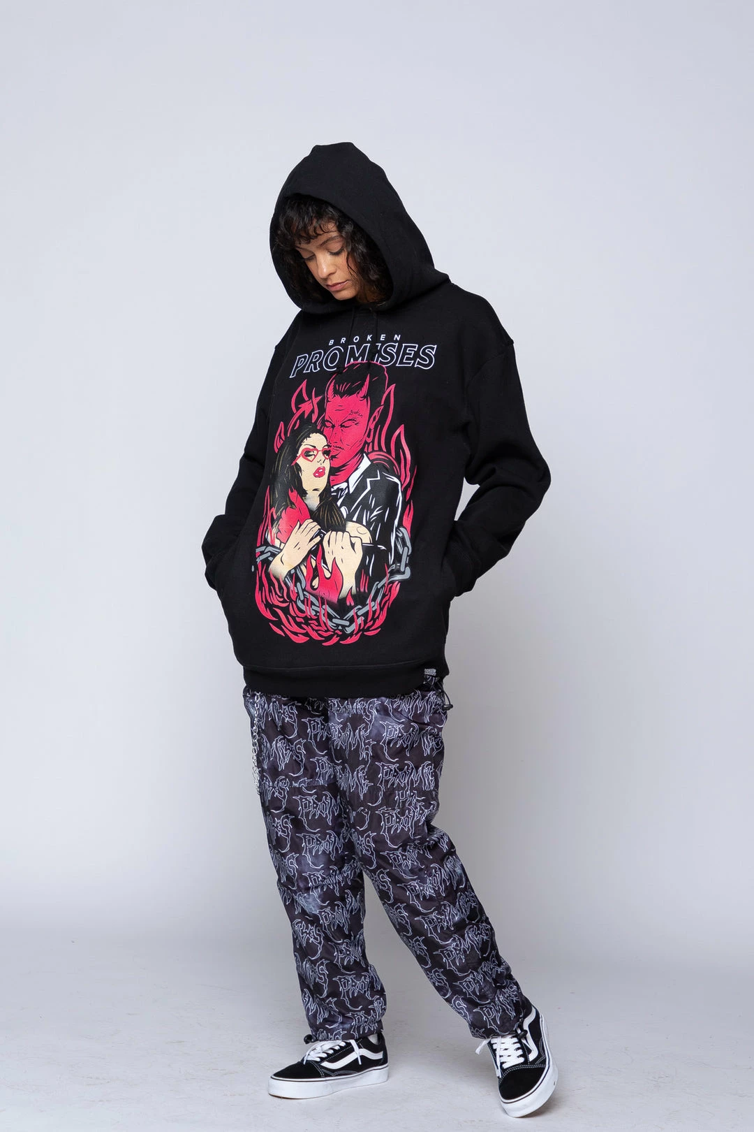 BROKEN PROMISES Hoodies Devils Kiss Hoodie Black 10 BROKEN PROMISES Hoodies Devils Kiss Hoodie Black