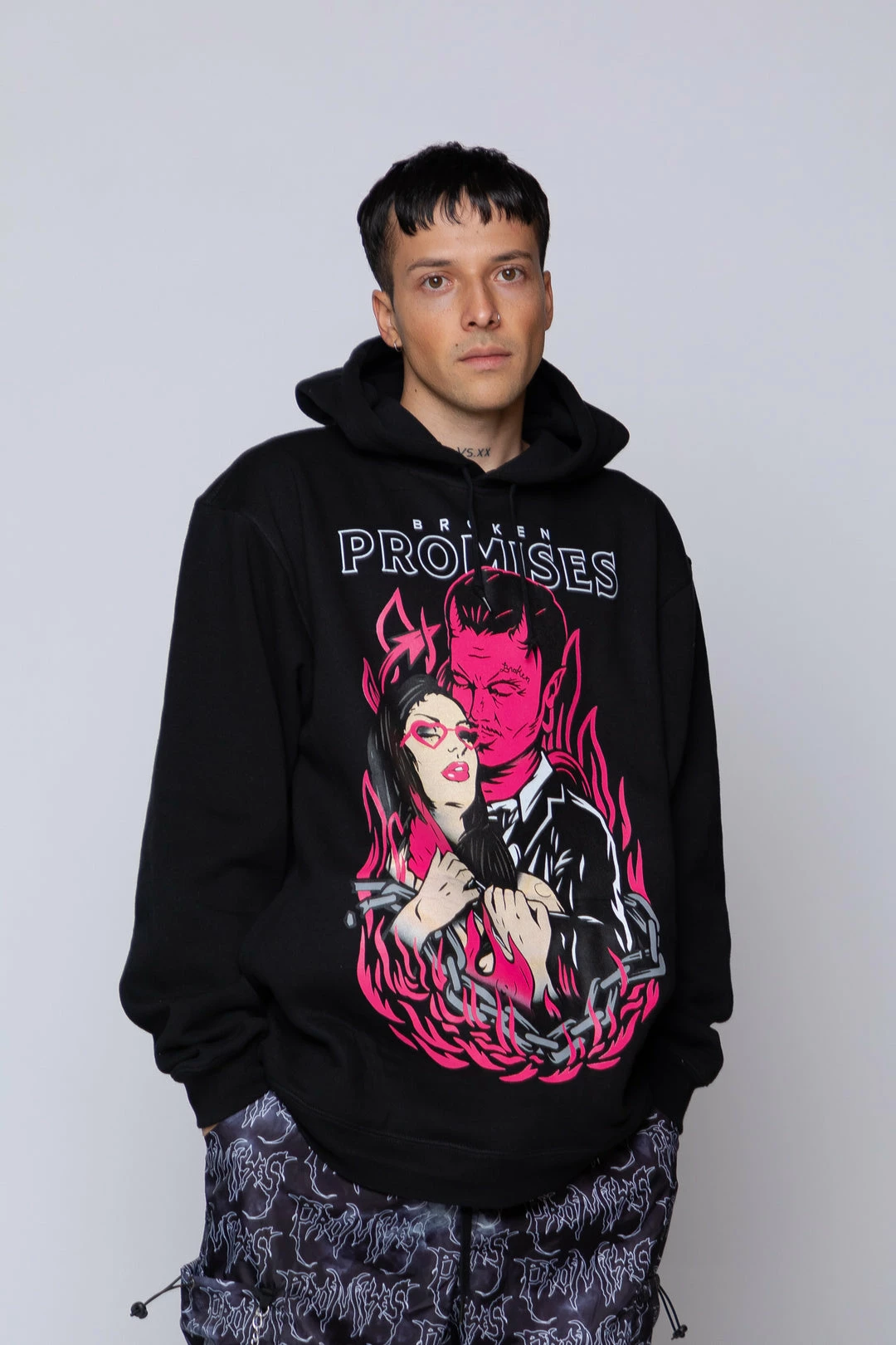 BROKEN PROMISES Hoodies Devils Kiss Hoodie Black 7 BROKEN PROMISES Hoodies Devils Kiss Hoodie Black