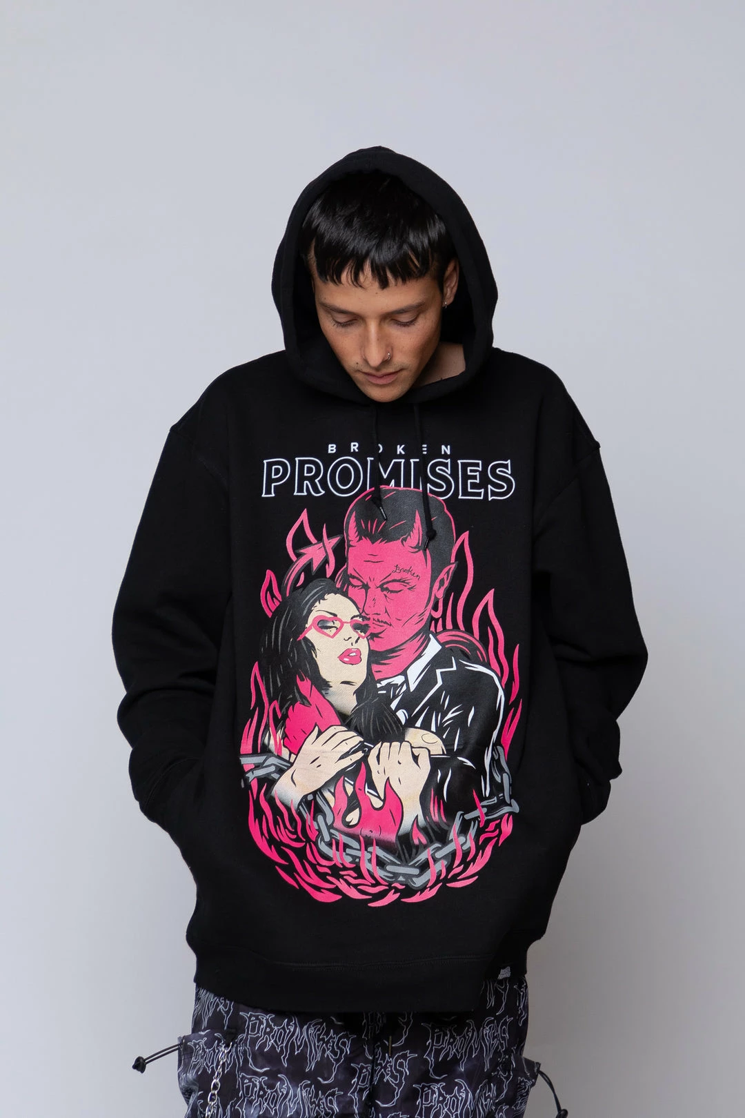 BROKEN PROMISES Hoodies Devils Kiss Hoodie Black 5 BROKEN PROMISES Hoodies Devils Kiss Hoodie Black