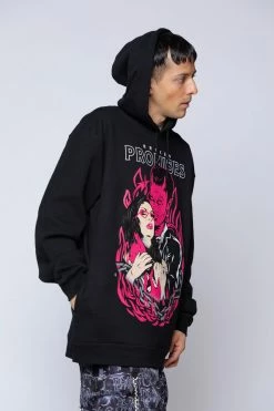 BROKEN PROMISES Hoodies Devils Kiss Hoodie Black 17 BROKEN PROMISES Hoodies Devils Kiss Hoodie Black