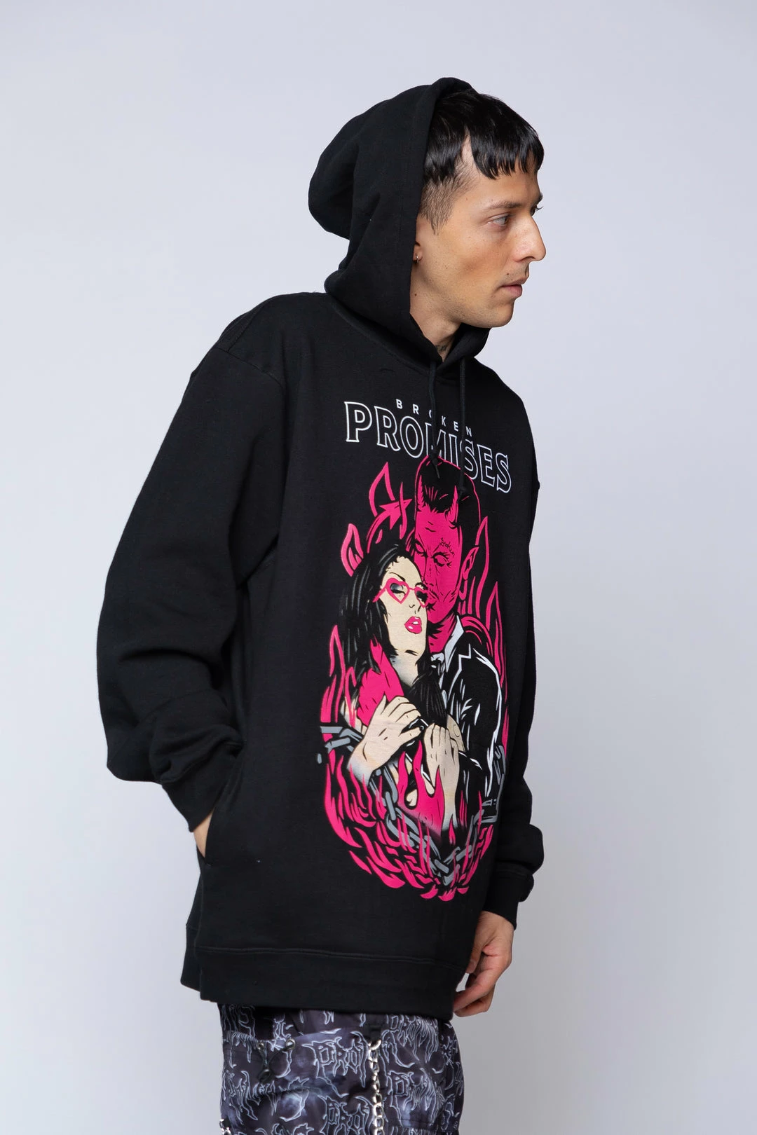 BROKEN PROMISES Hoodies Devils Kiss Hoodie Black 6 BROKEN PROMISES Hoodies Devils Kiss Hoodie Black