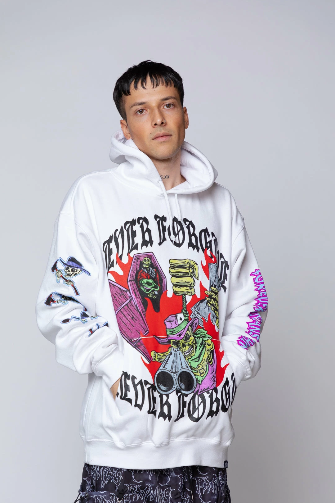 BROKEN PROMISES Get Even Hoodie White 6 BROKEN PROMISES Get Even Hoodie White