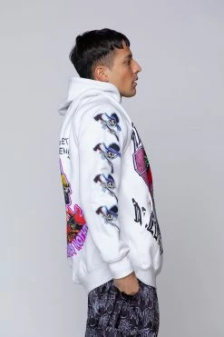 BROKEN PROMISES Get Even Hoodie White 22 BROKEN PROMISES Get Even Hoodie White