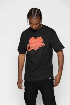 BROKEN PROMISES Biker Babe Tee Black Shirts