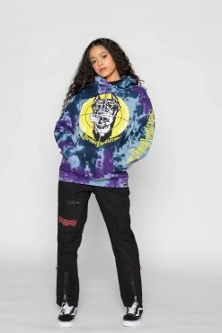 BROKEN PROMISES Stay Away Tie Dye Hoodie