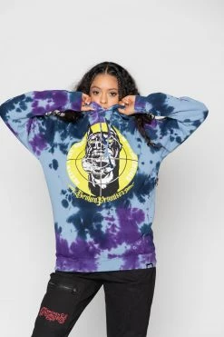 BROKEN PROMISES Stay Away Tie Dye Hoodie